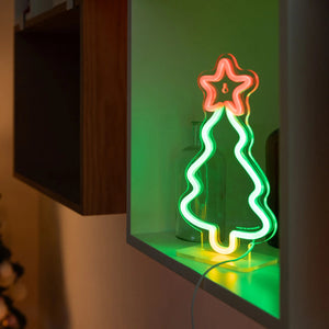 Legami - Lámpara LED de efecto neón - Árbol de Navidad - Es un signo