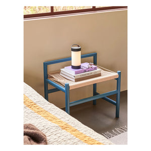 Hübsch - Banco de Roble Heritage | Azul Petróleo