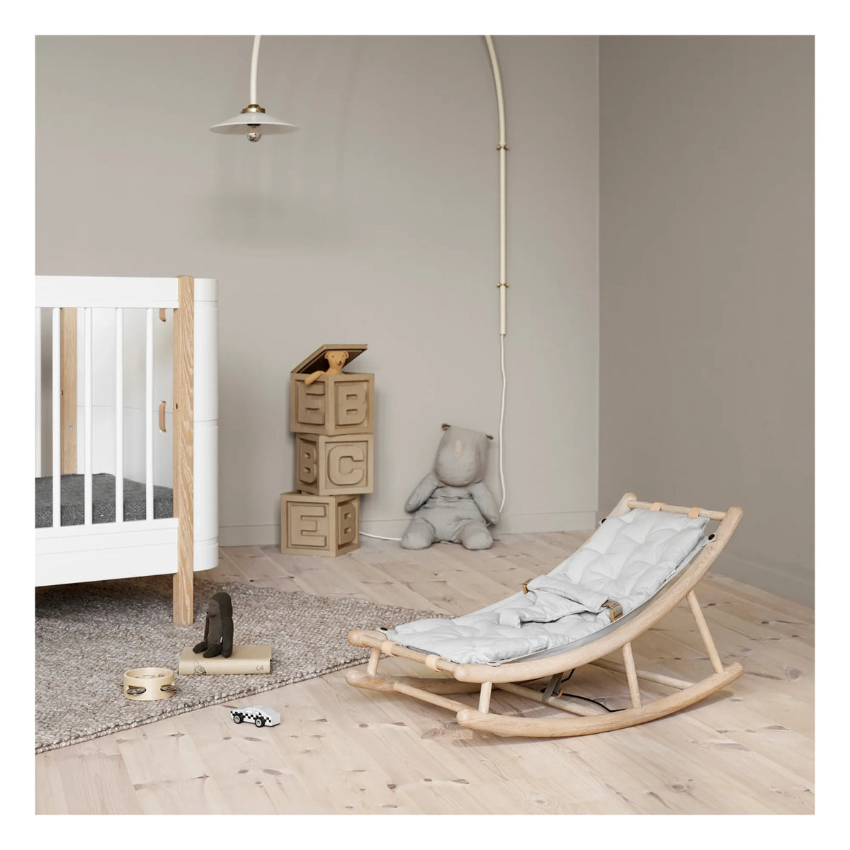 Oliver Furniture - Cojín de balancín para bebés | Gris
