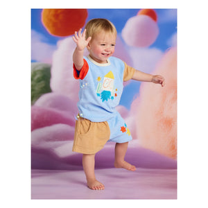 Halcyon Nights - Pantalones cortos Terry star | Azul claro