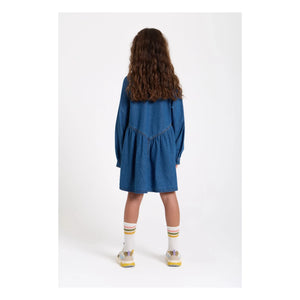 Hundred Pieces - Vestido vaquero bordado Shirley | Azul vaquero