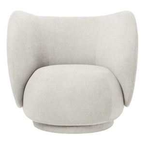 Ferm Living - Sofá tapizado en bouclé Rico | Crema