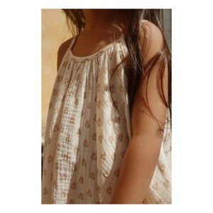 Konges Sløjd - Vestido sin tirantes de algodón orgánico coco | Rosa claro