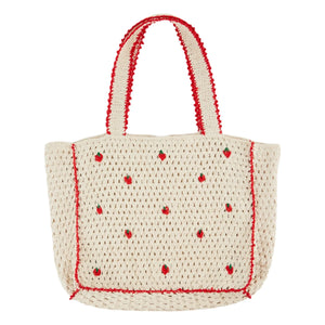 Emile et Ida - Bolso de ganchillo con fresas | Crema