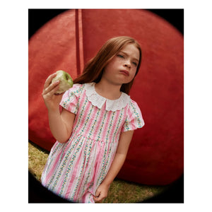 Goldie + Ace - Vestido fruncido a rayas | Rosa