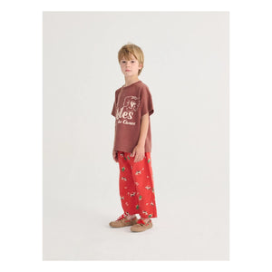 Bobo Choses - Pantalones de Granja de Algodón Orgánico | Rojo
