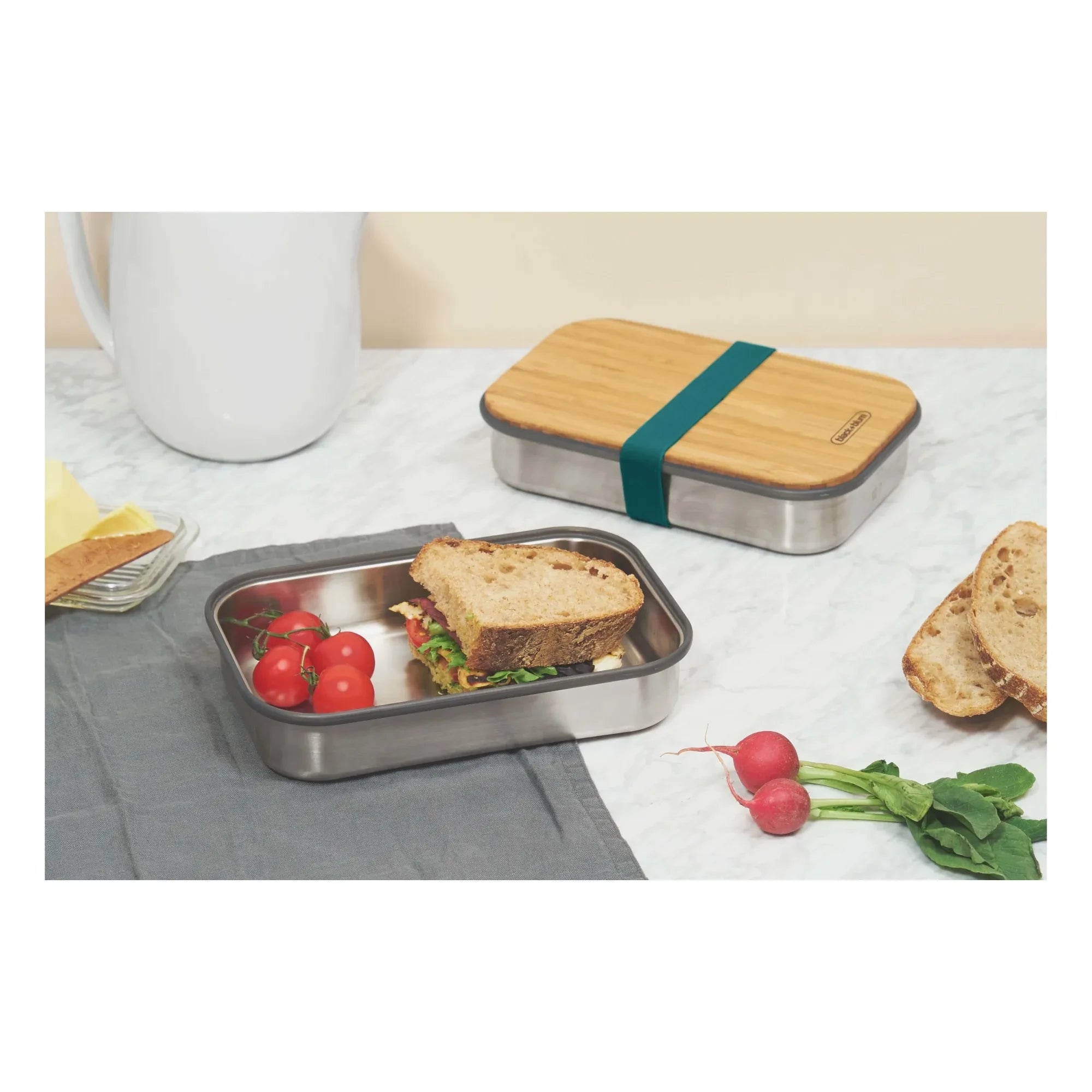 Black + Blum - Sandwichera de acero inoxidable | Azul