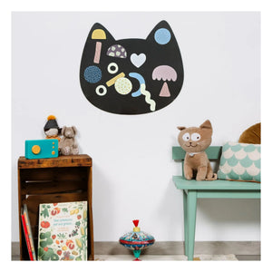 Ferflex - Pizarra magnética con un gato y 21 formas geométricas
