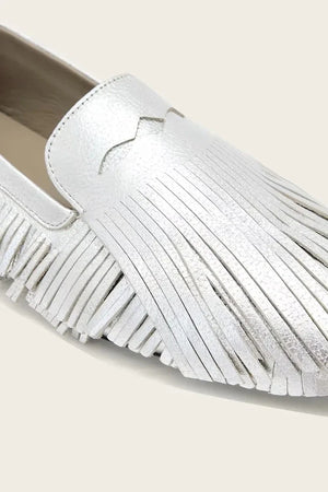 Mocasines de piel con flecos Sandy AllSaints para mujer