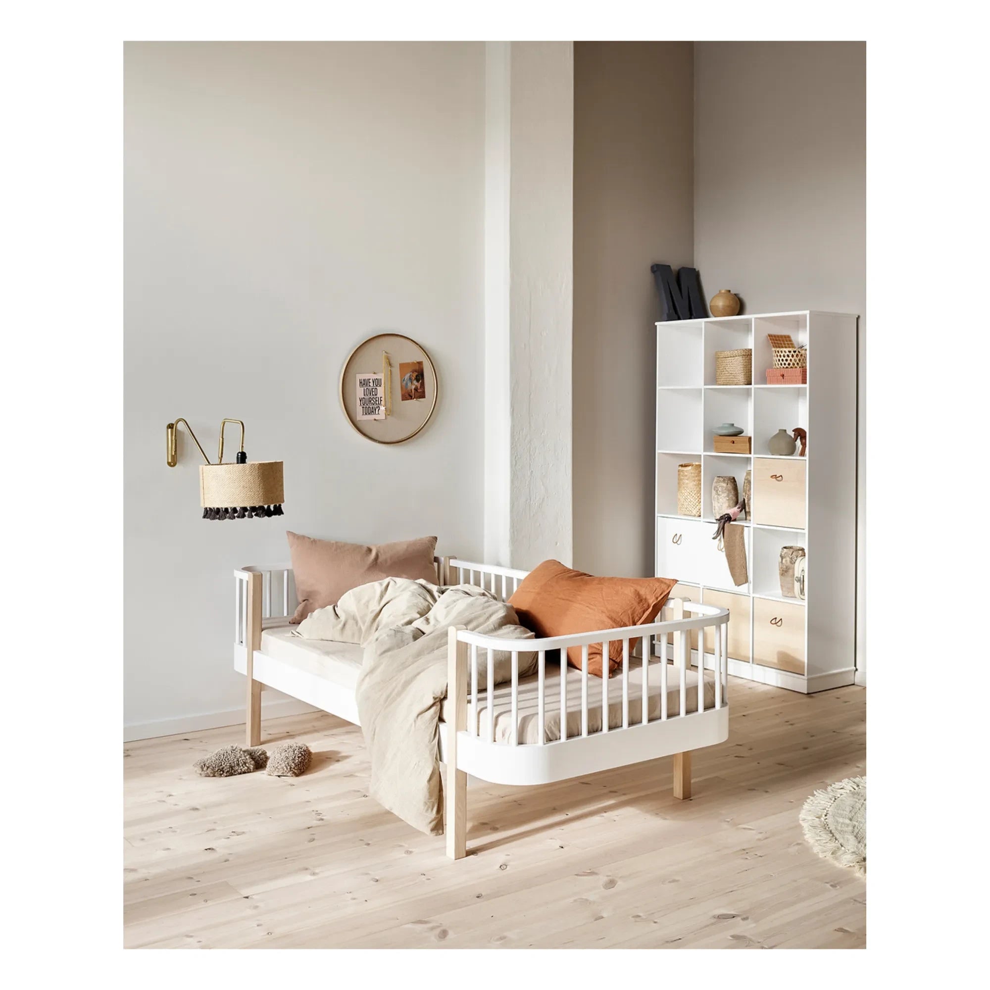 Oliver Furniture - Sofá cama de roble, madera, 90x200cm