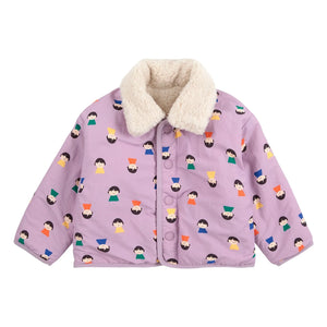 Bobo Choses - Chaqueta Sherpa de Doble Cara con Fibra Reciclada | Lila