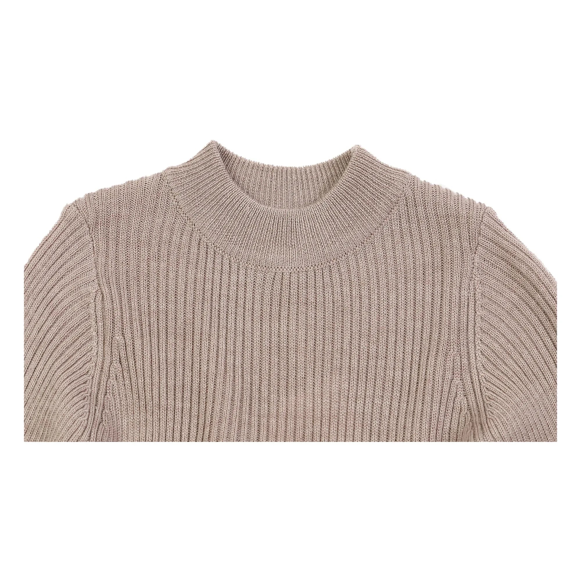 Donsje - Vestido Lotus de Lana y Tul | Beige