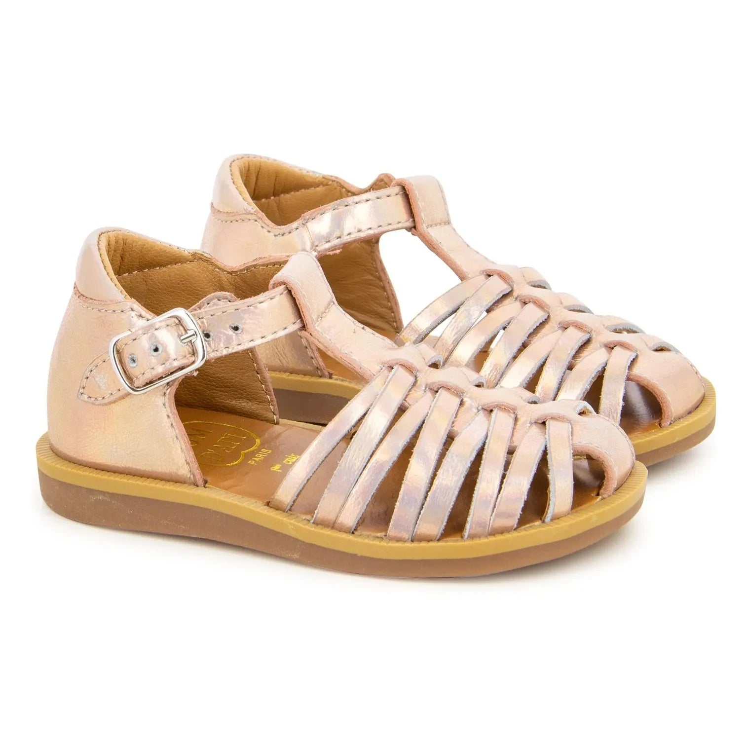 Pom d'Api - Sandalias Poppy Royal | Oro rosa metalizado