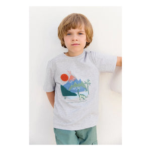Tartine et Chocolat - Camiseta Chiné Volkan | Gris