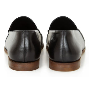 Sessùn - Zapatos Mocasines de Cuero Ayano | Negro