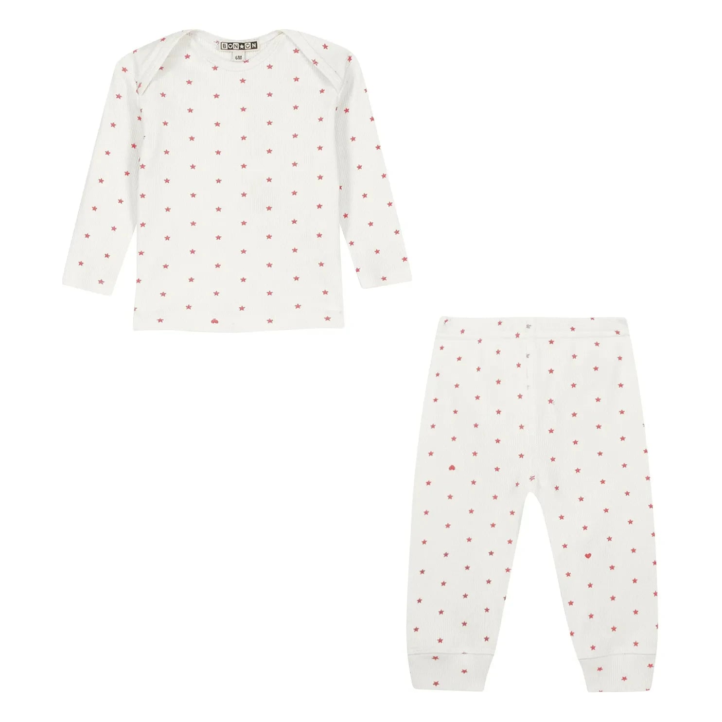 Bonton - Pijama Patino Estrellas | Rosa