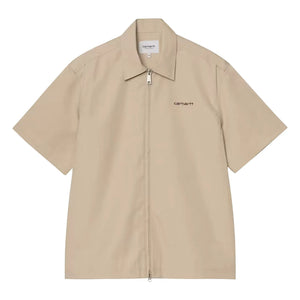 Carhartt WIP - S/S Postal Zip Gömlek | Bej
