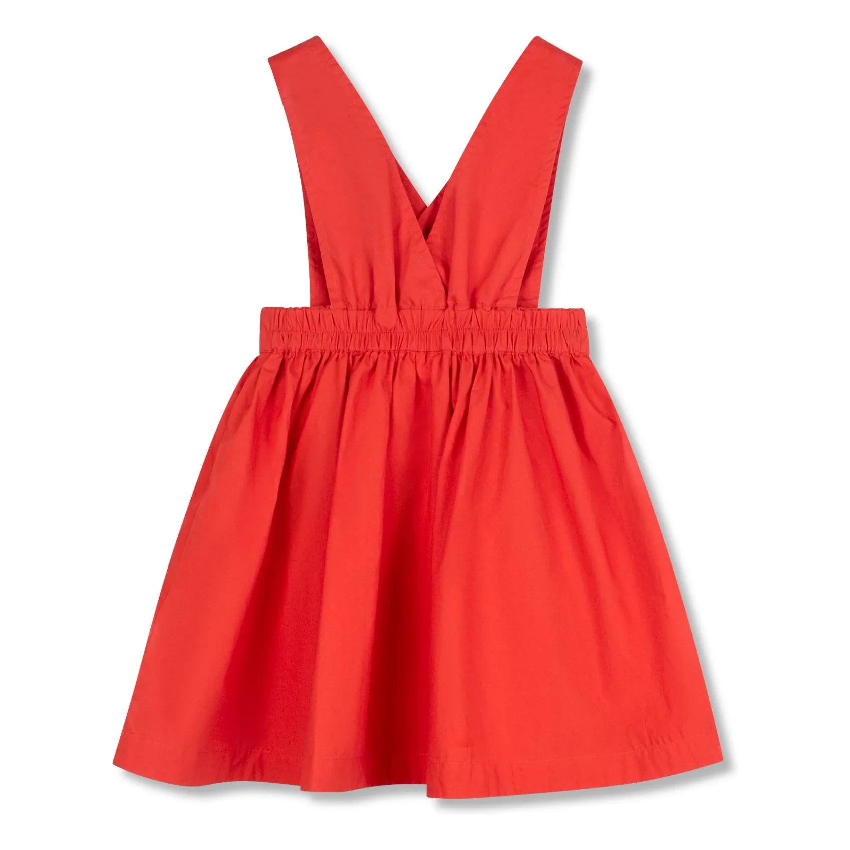 Wynken - Vestido con peto rojo