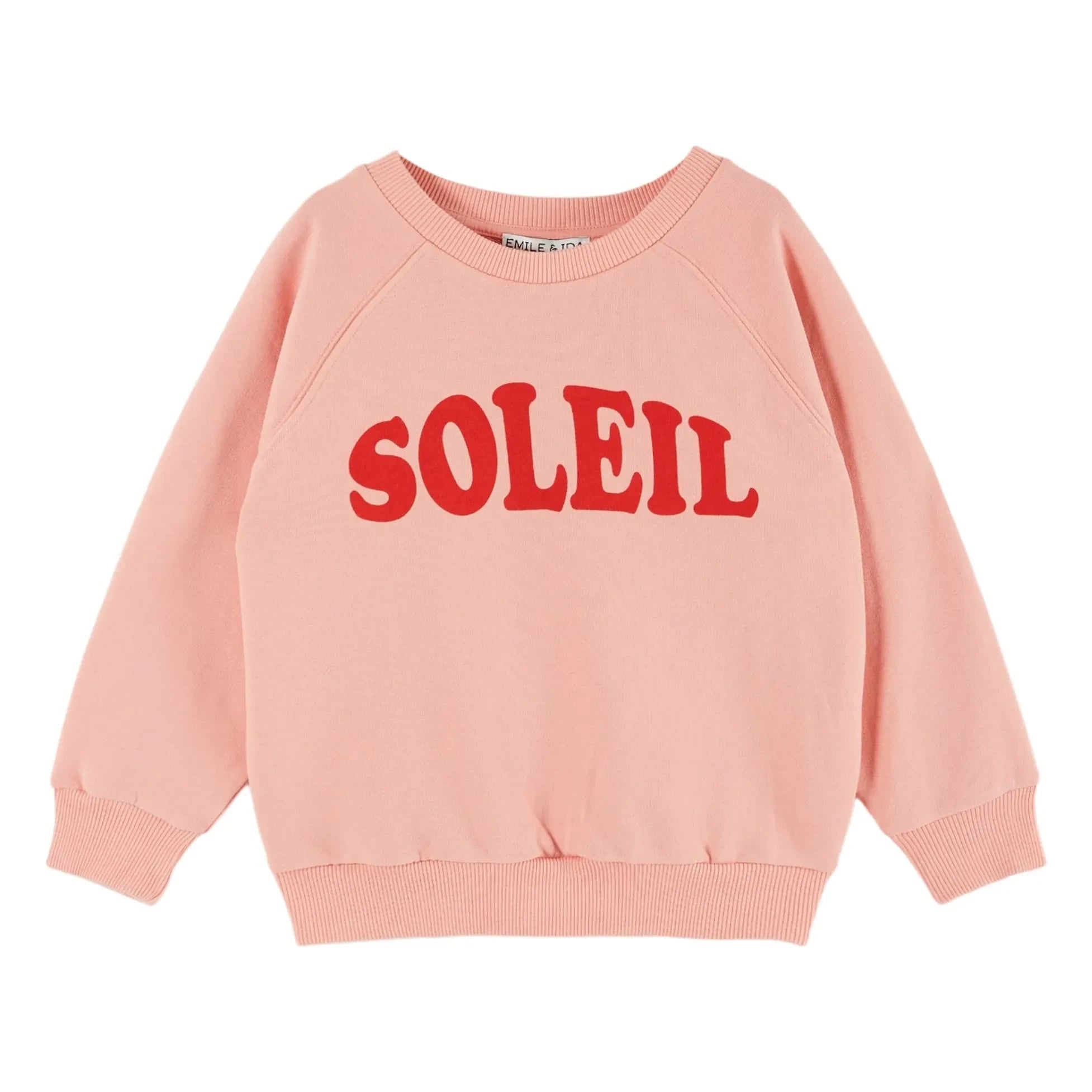 Emile et Ida - Sudadera de algodón orgánico Soleil | Rosa