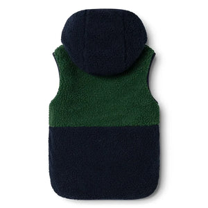 Liewood - Diana Chaleco estilo Sherpa, fabricado con fibras recicladas | azul noche