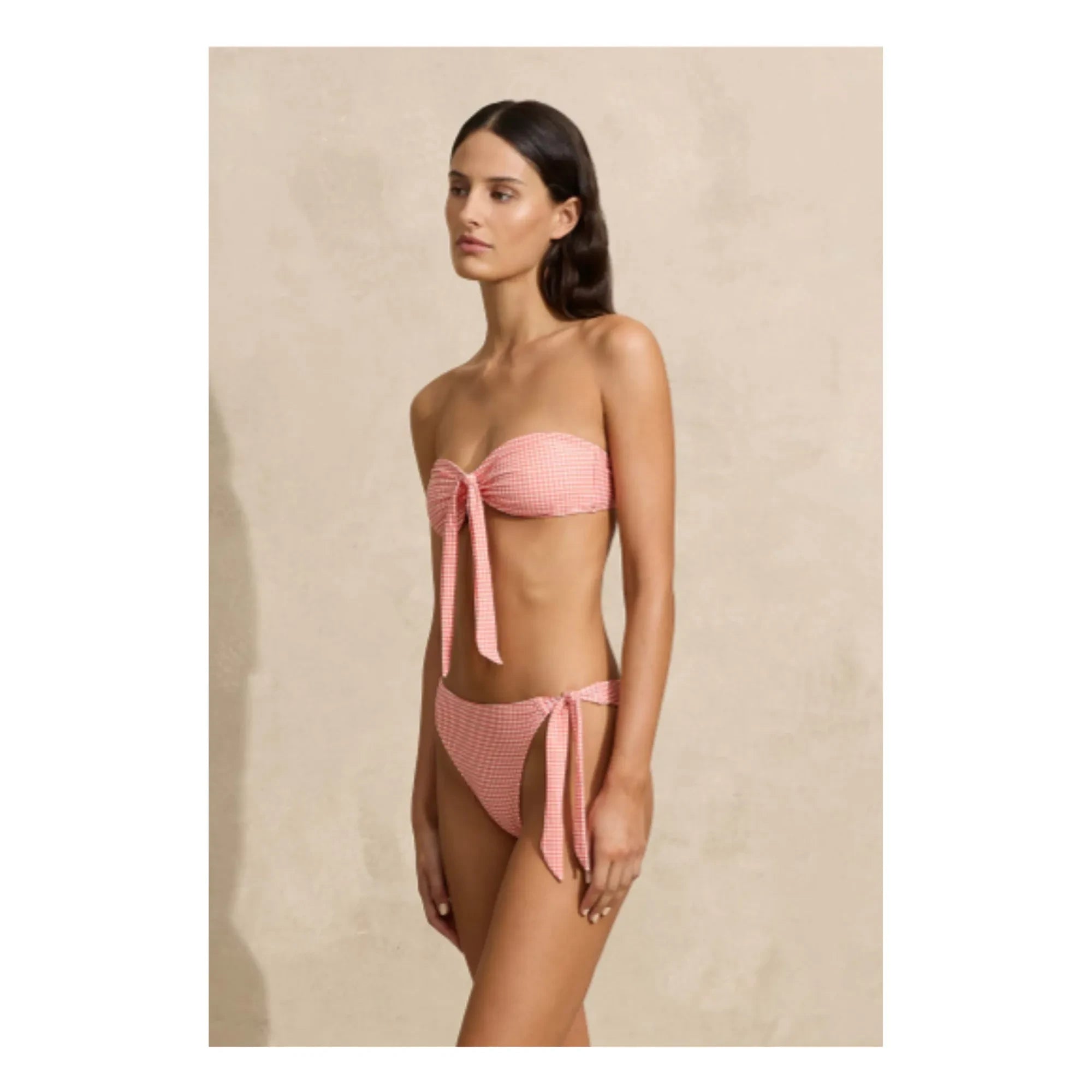 Peony - Top sin mangas anudado | Rosa Coral
