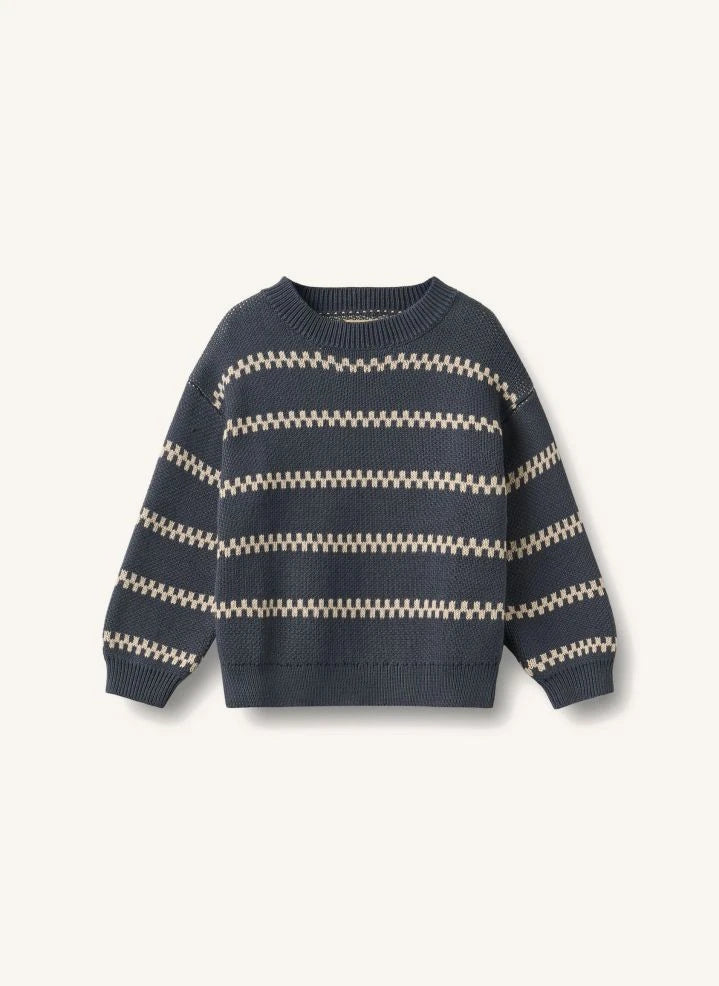 Wheat - Harlow Suéter Jacquard de Algodón Orgánico | Ecru