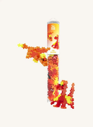 Plus-Plus - Fire Dragon Tubes - 100 Parça | Turuncu