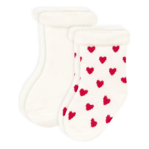 Petit Bateau - 2 pares de calcetines de punto | Blanco