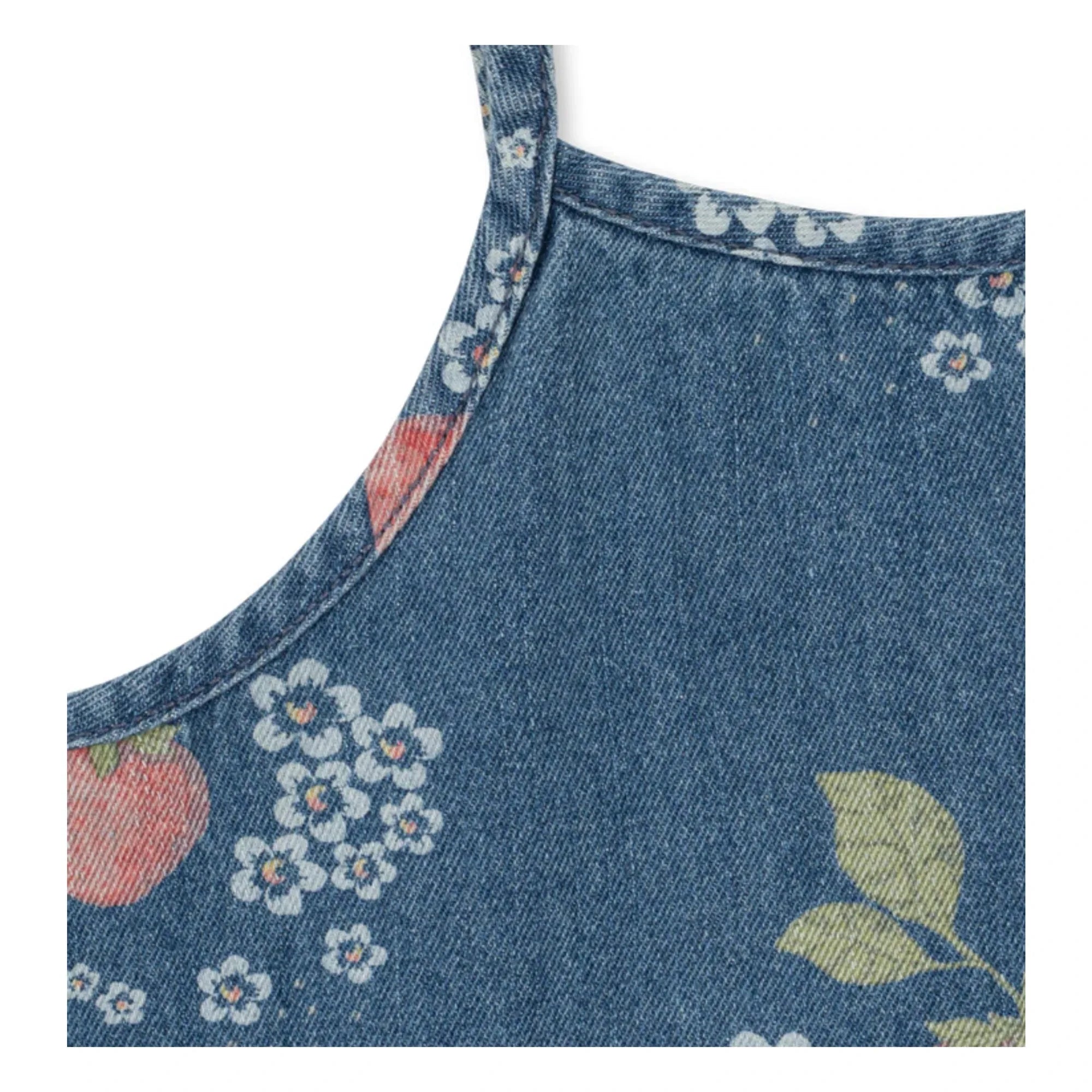Konges Sløjd - Vestido vaquero de fresa de algodón orgánico | Azul