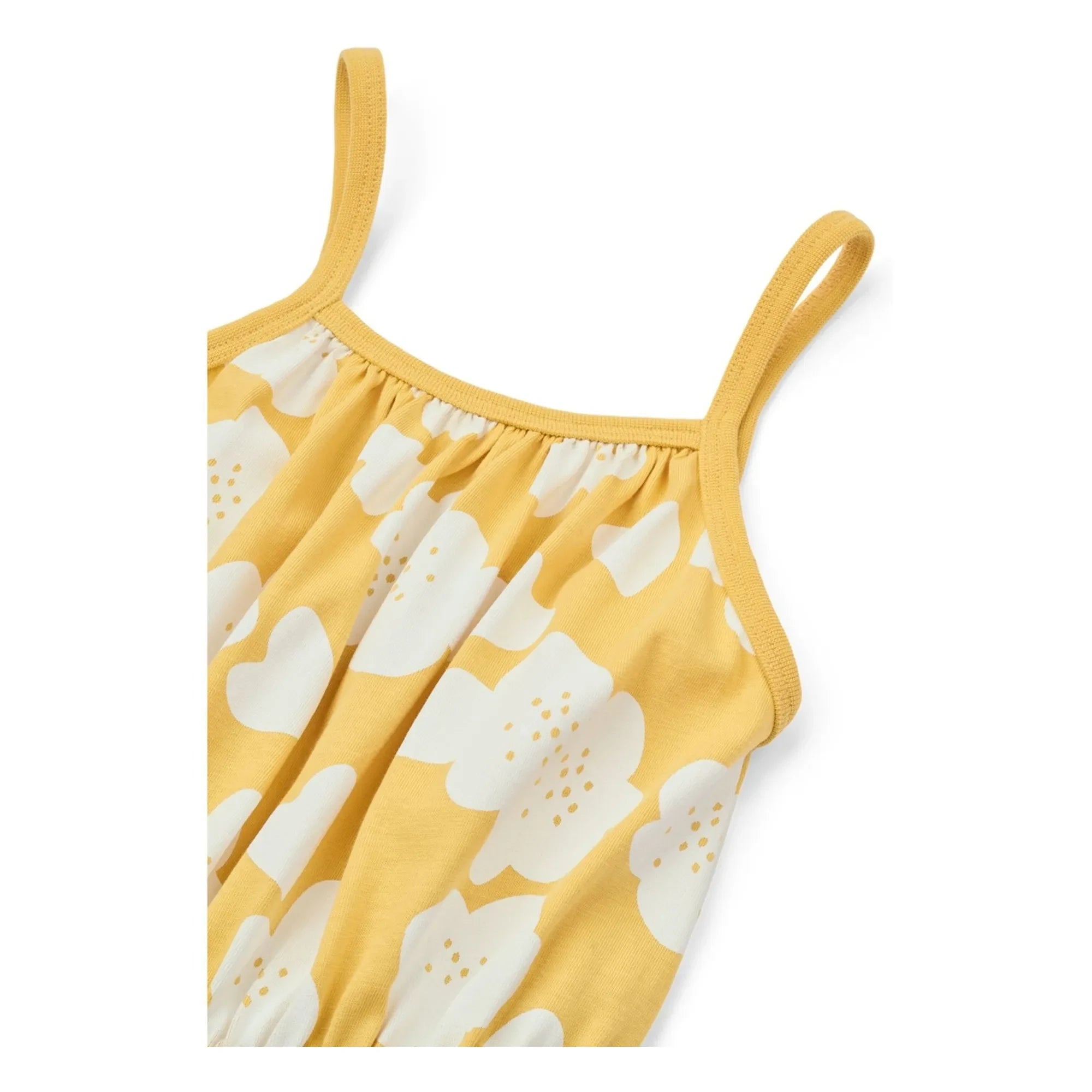 Liewood - Vestido de algodón orgánico Mollie Fleurie | Amarillo