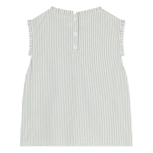 Petit Bateau - Top Bictoire Popelín de algodón orgánico | Blanco