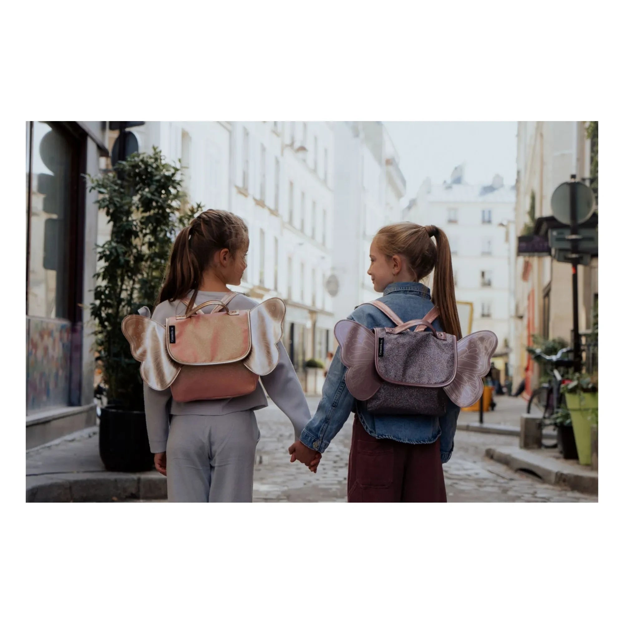 Caramel & Cie - Bolso Mariposa Irisada | Coral