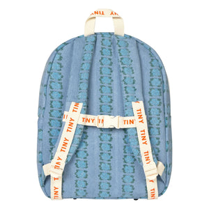 Tinycottons - Mochila vaquera con flores | Azul