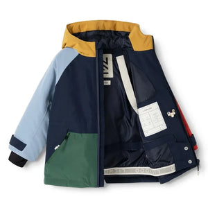 Liewood - Chaqueta de esquí Kalle Colorblock fabricada con fibras recicladas | Azul marino