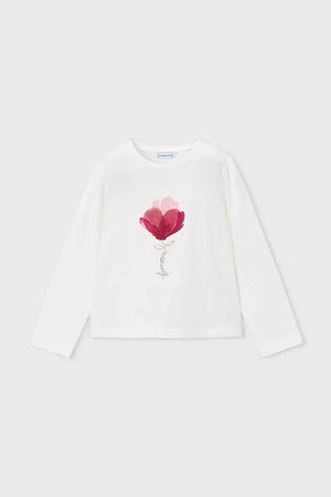 Blusa de manga larga de algodón para niños Mayoral