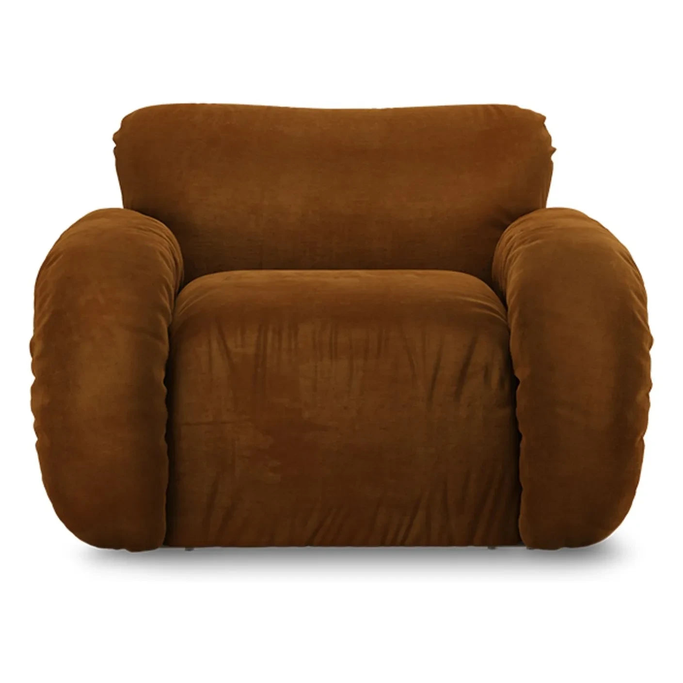 HKliving - Sillón lounge de terciopelo Arc | Caramelo