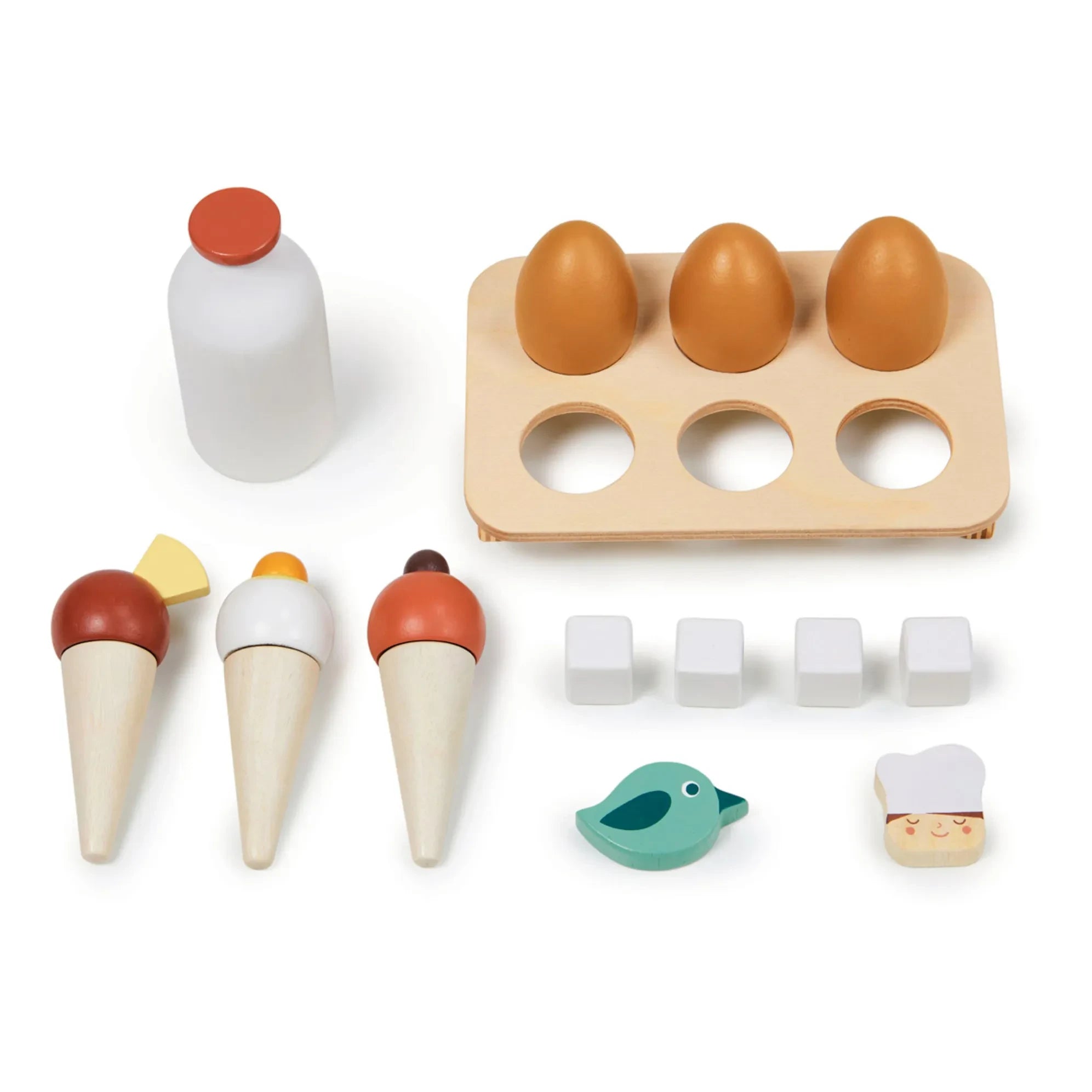 Tender Leaf Toys - Nevera y accesorios de madera