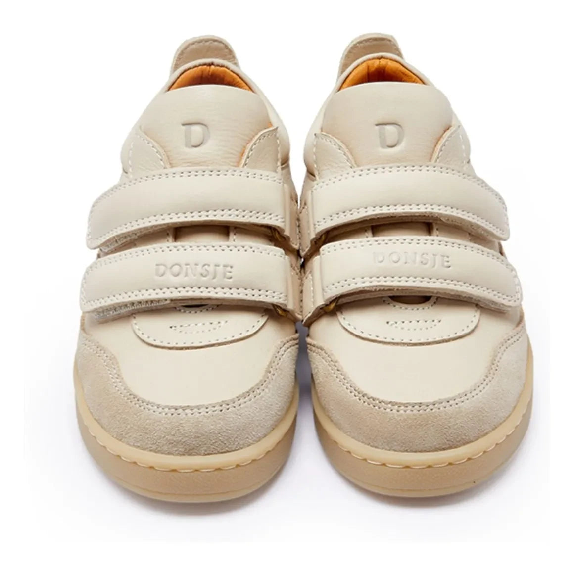 Donsje - Zapatillas Pesio de ante con arañazos | Crema