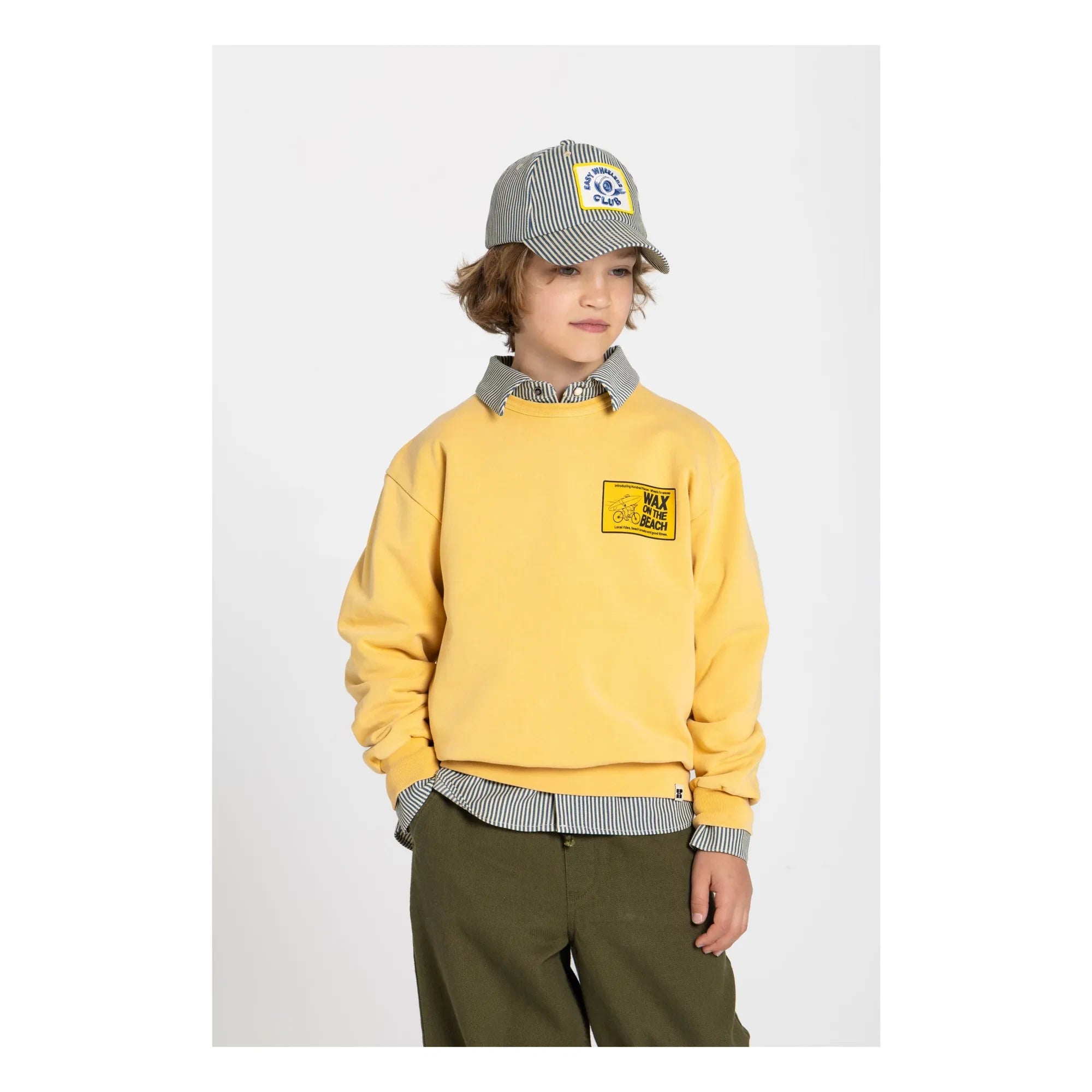 Hundred Pieces - Sudadera de algodón orgánico Ryde Wax | Mostaza