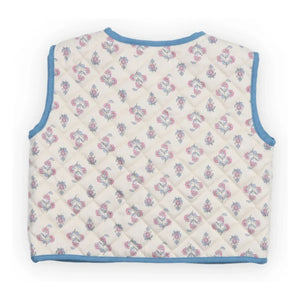 the new society - Chaleco sin mangas con estampado floral Clavel | Crudo