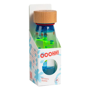 Petit Boum - Botella sensorial espiral | Azul