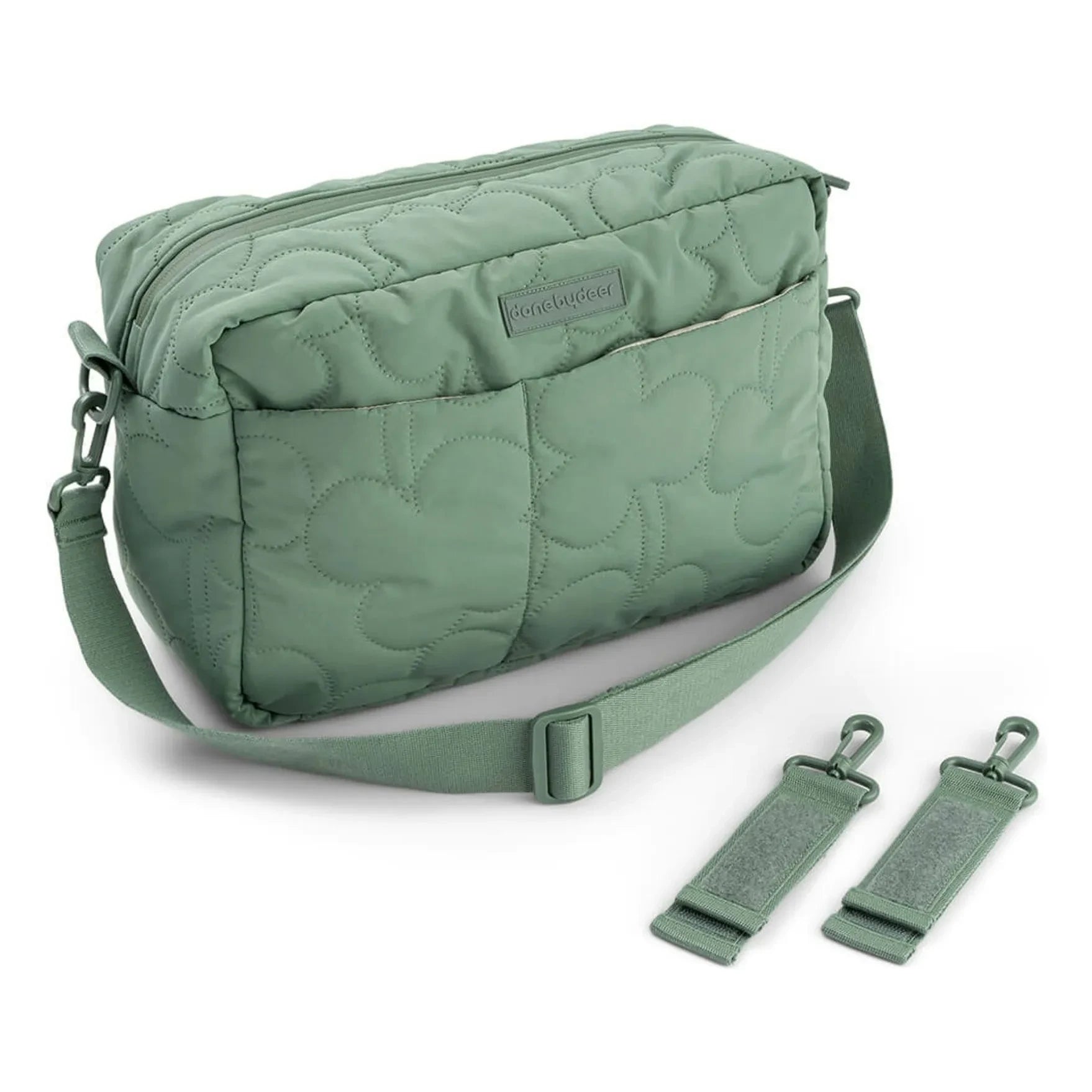 Done by deer - Bolso de cochecito acolchado | Verde