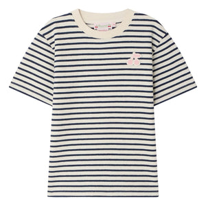 Bonpoint - Camiseta de rayas lila | Crudo