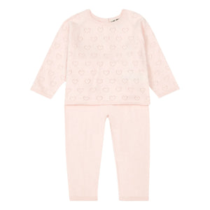 Bonton - Ajurlu Ev Kazak ve Tayt | Açık Pembe