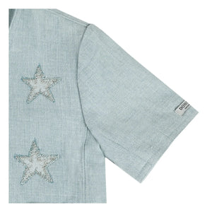 Donsje - Chaqueta Chellèe Estrellas Vaquera | Azul claro