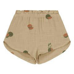 Studio Bohème - Short Georgette Gasa de Algodón Orgánico con Estampado de Sandía | Salvia