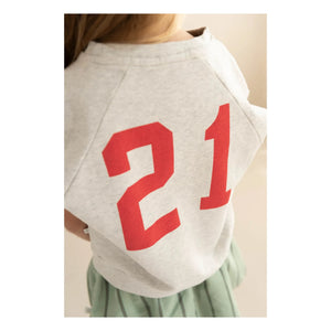 Jenest - Joey 21 sudadera sin mangas de algodón orgánico | Gris claro
