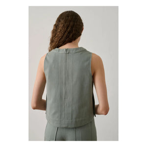 Soeur - Pampa Top de algodón | Agua verde