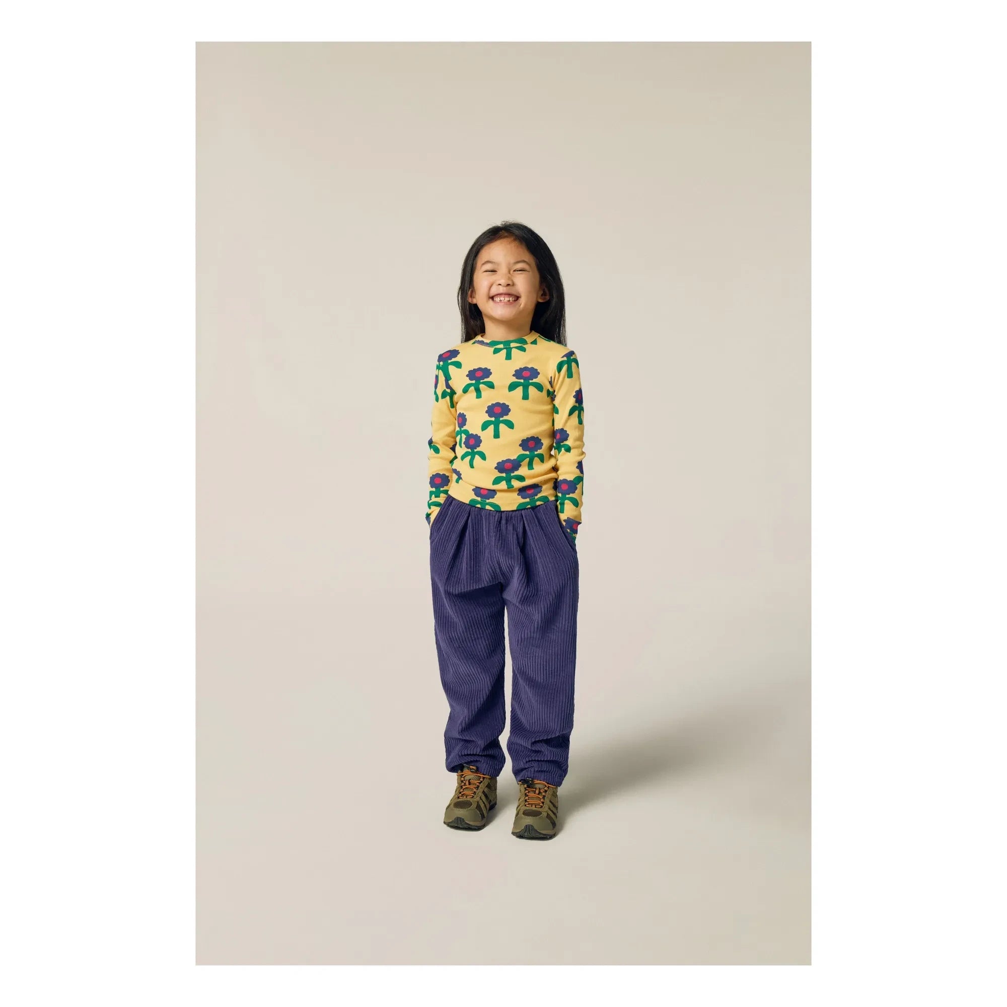The Campamento - Camiseta con Flores | Amarillo