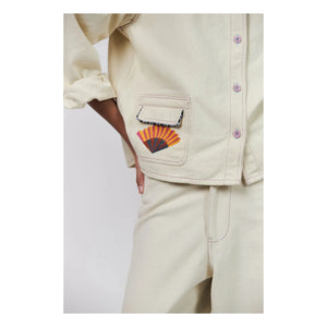 Lollys Laundry - Chaqueta de algodón April | Crema